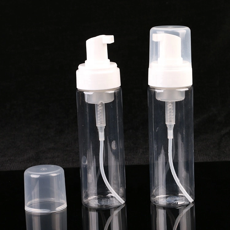 Wholesale 30ml 50ml 60ml 100ml 150ml 200ml Pet White Transparent Soap Foam Pump Bottles with Foamer Pump and Cap